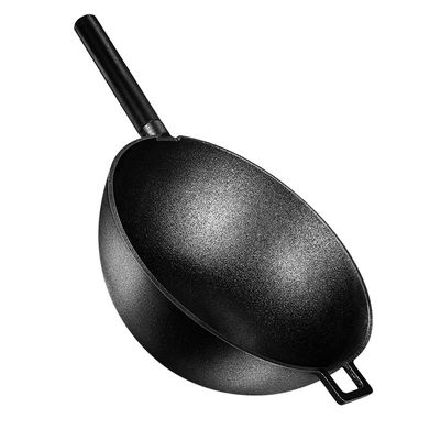 Family 12.5inch Stir Fry Pan Wok 32cm Frying Pan For Induction Hob ILAG Coating